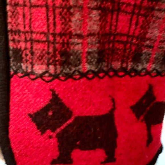 Women’s Plaid Wool Scottie Dog Vest Size Small Red Black - Picture 2 of 10